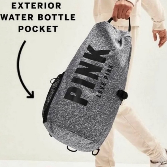 Victoria's Secret PINK Duffel Bag Convertible Backpack Unisex NWT - Picture 4 of 14